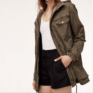 Aritzia Talula Trooper Jacket Olive Green Coat